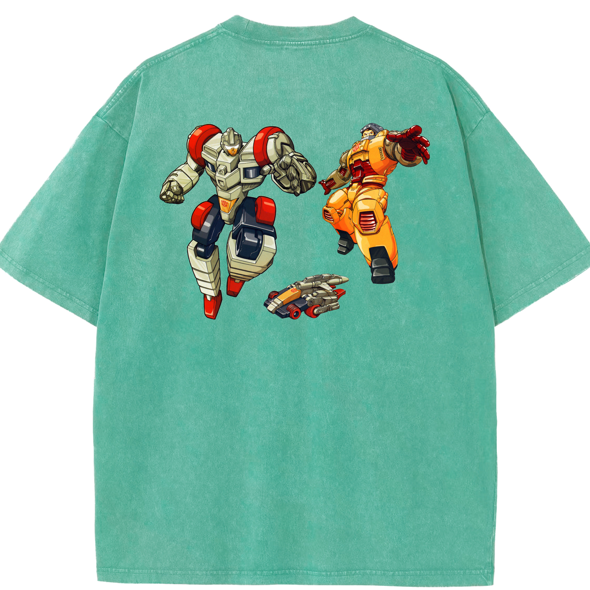 （画像用）  綿100% ヴィンテージ風 半袖Tシャツ（背面プリント）